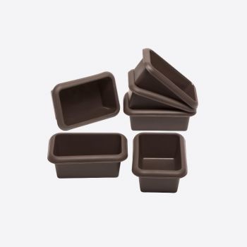 Lurch Flexiform set van 6 mini-broodvormen uit silicone 11x7.5cm