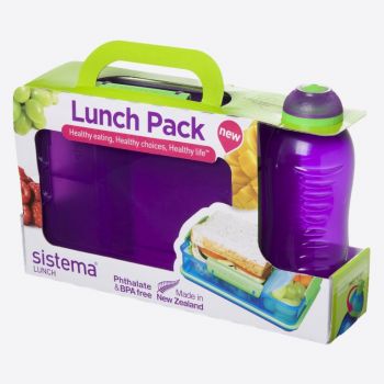 Sistema Lunch packs lunchbox Snack Attack Duo & drinkfles 330ml