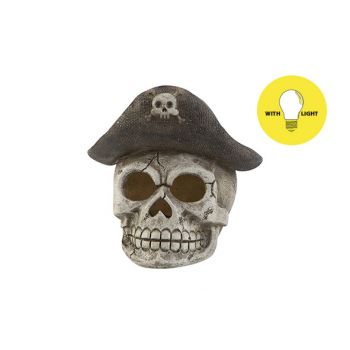 Cosy @ Home Piraat Led Excl3xaabatt Hat Skull Grijs